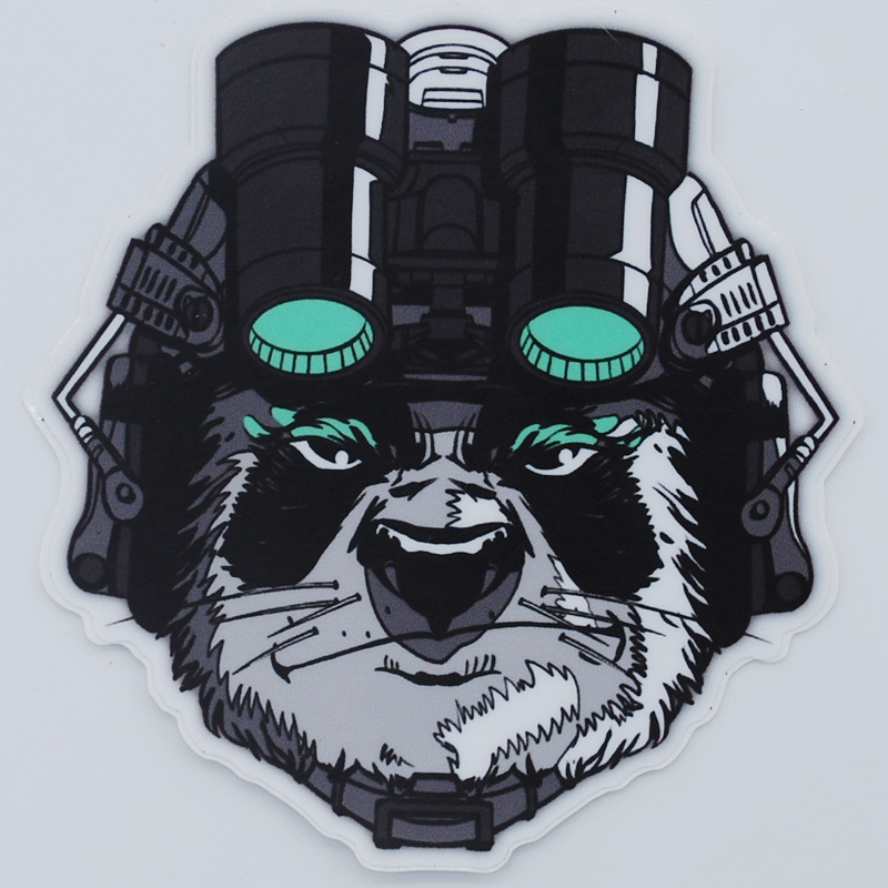 Sticker head panda