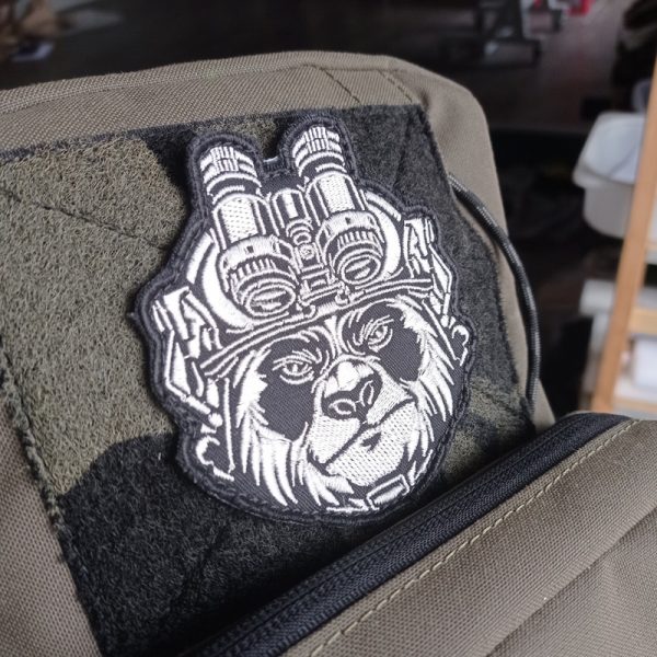 Embroidered patch pandatac head - Image 2