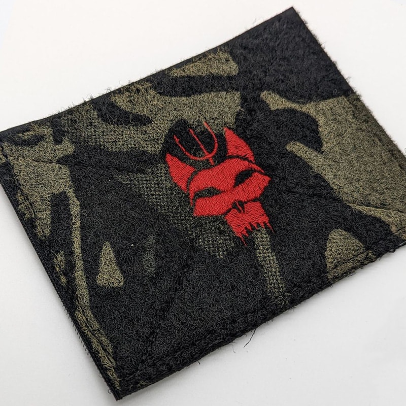 Velcro patch cover embroidery